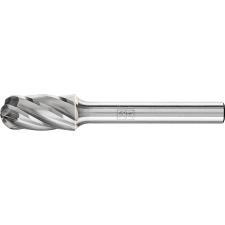 Pferd HICOAT Carbide Bur - Cylind. radius end - 3/8" x 3/4" x 1/4" shank - SC-3, HC-NFE Coating 24433